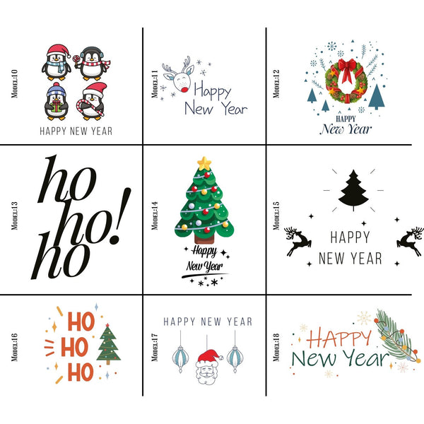 New Year Tote Bag – Natural Cotton Fabric with Cute Penguin Holiday Design - Pamusan.com