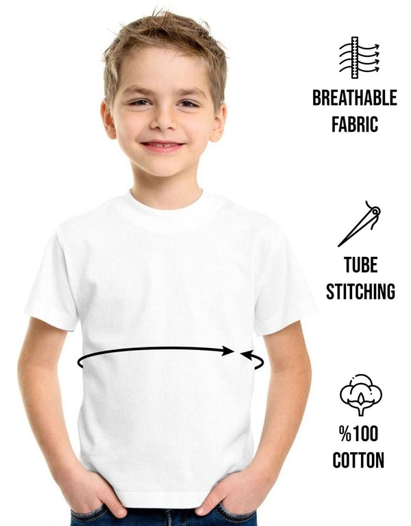 Digital Printed Promotional Children's T-Shirt - White - Pamusan.com
