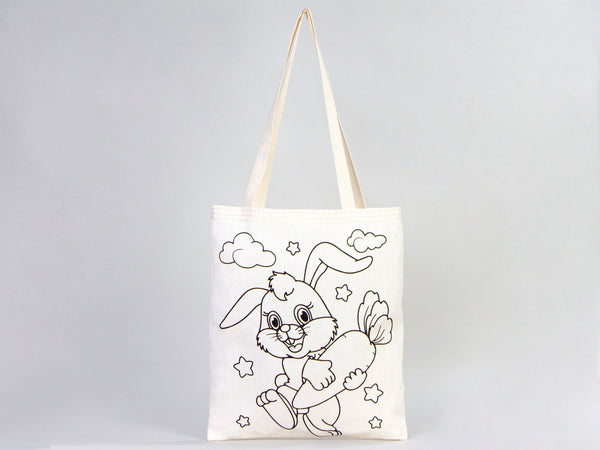 Dinosaur Coloring Bag, 14"W x 16"H (35x40 cm) , NO PENCIL In This Package Coloring For Kids, Rabbit Coloring Activities For Kids - Pamusan.com