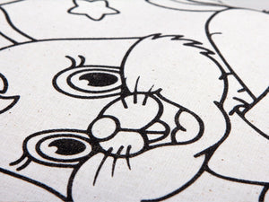 Dinosaur Coloring Bag, 14"W x 16"H (35x40 cm) , NO PENCIL In This Package Coloring For Kids, Rabbit Coloring Activities For Kids - Pamusan.com