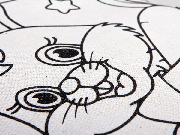 Dinosaur Coloring Bag, 14"W x 16"H (35x40 cm) , NO PENCIL In This Package Coloring For Kids, Rabbit Coloring Activities For Kids - Pamusan.com