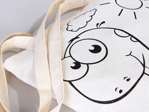 Dinosaur Coloring Bag, 14"W x 16"H (35x40 cm) , NO PENCIL In This Package Coloring For Kids, Rabbit Coloring Activities For Kids - Pamusan.com