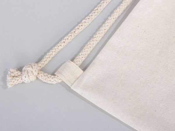 Drawstring Backpack- Material: 8oz Canvas - Personalized Cotton Drawstring Bags - Pamusan.com