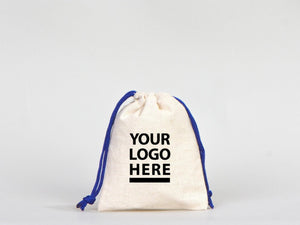 Drawstring Pouches Bag - 4"W x 5"H (10 cm x 13 cm) - Hangover Kit - Favor Bags - Wedding Favor Bags - Bachelorette Party Ideas - Blue Bags - Pamusan.com