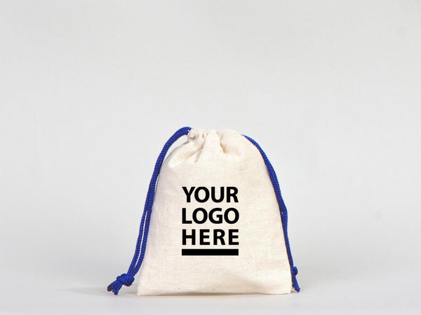 Drawstring Pouches Bag - 4"W x 5"H (10 cm x 13 cm) - Hangover Kit - Favor Bags - Wedding Favor Bags - Bachelorette Party Ideas - Blue Bags - Pamusan.com
