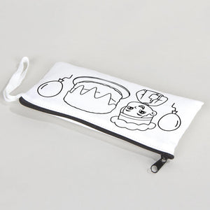 Dyeable Fabric Pencil Case 8" W x 4" H (21cm x 10cm) - Chef - Pamusan.com