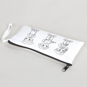 Dyeable Fabric Pencil Case 8" W x 4" H (21cm x 10cm) - Professions - Pamusan.com