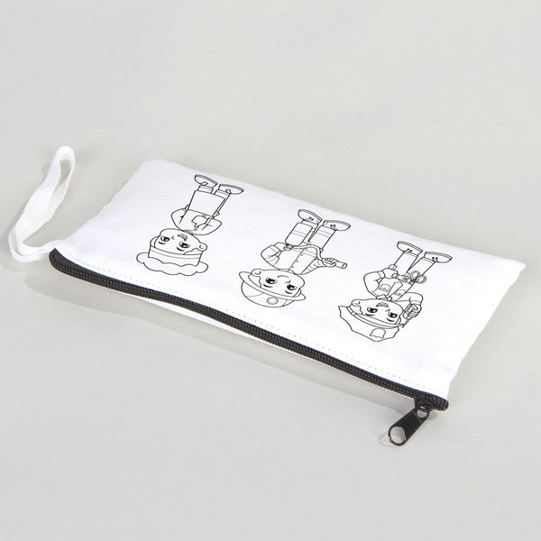 Dyeable Fabric Pencil Case 8" W x 4" H (21cm x 10cm) - Professions - Pamusan.com
