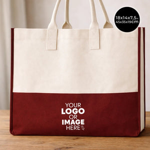 Elite Canvas Tote Bag – Large Size for Beach & Grocery | Heavy - Duty 390gsm Cotton | Custom Logo - Pamusan.com