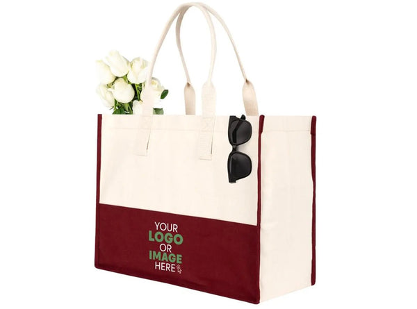 Elite Canvas Tote Bag – Large Size for Beach & Grocery | Heavy - Duty 390gsm Cotton | Custom Logo - Pamusan.com