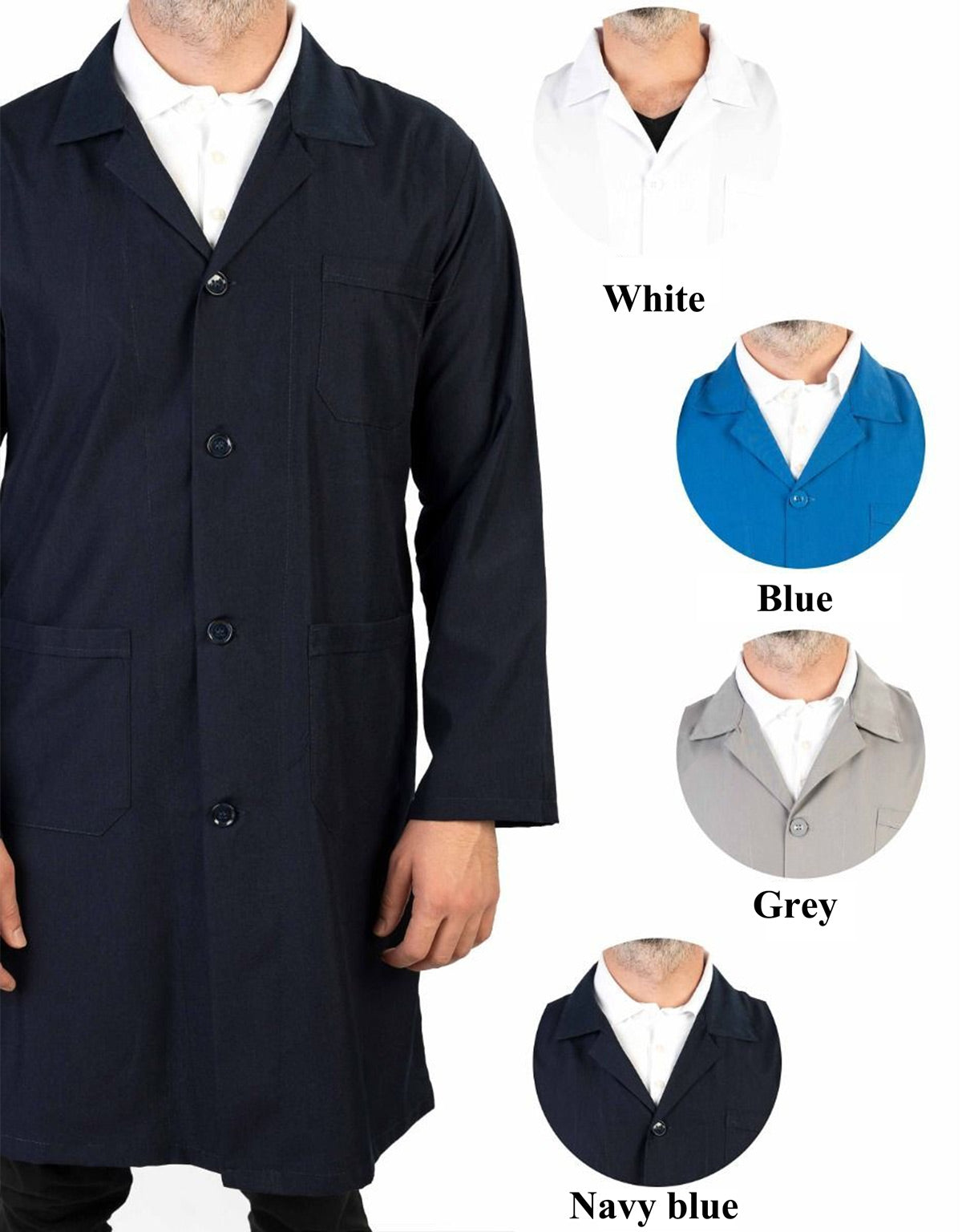 Navy Male Work Apron, Work Clothes