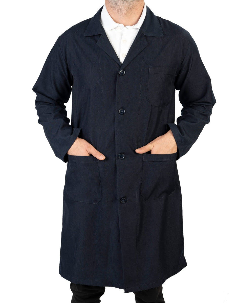 Navy Male Work Apron, Work Clothes