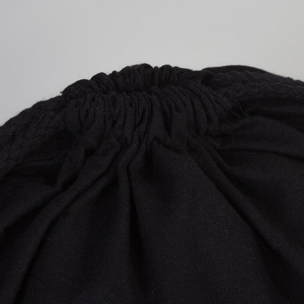 Drawstring Bags / Backpacks Black  14" W x 16" H  (35x40 cm)  - Customize