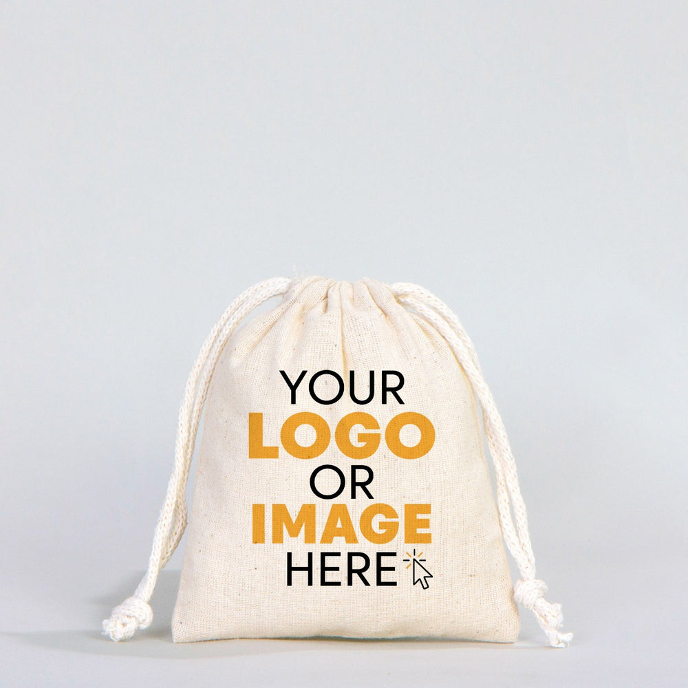 Fabric Pouch  4" W x 5" H (10 cm x 13 cm)  -  (Customize)