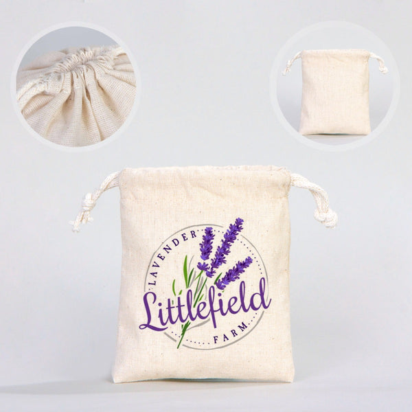 Fabric Pouch  4" W x 5" H (10 cm x 13 cm)  -  (Customize)
