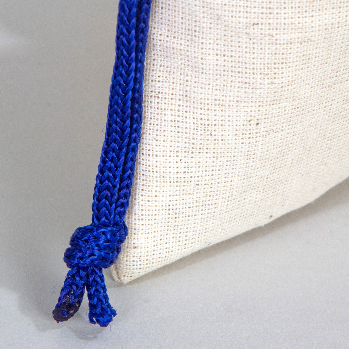 Fabric Pouch  4" W x 5" H (10 cm x 13 cm)  - Dark Blue Handle (Customize)