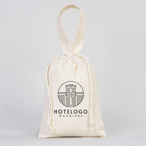 Fabric Pouch  6" W x 8" H (15.5 cm x 20 cm) -  Short Handle (Customize)