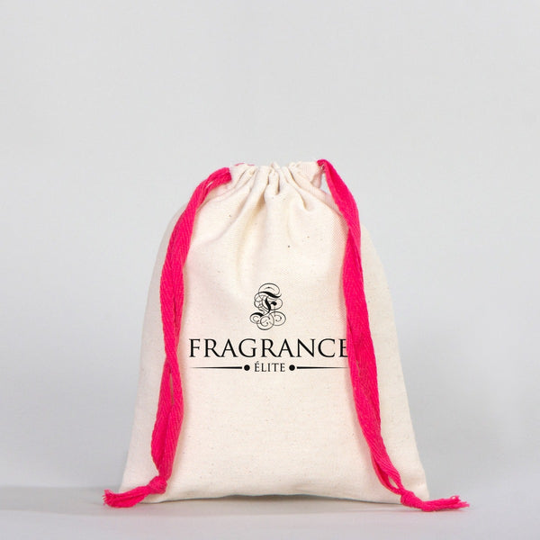 Fabric Pouch  6" W x 8" H (15.5 cm x 20 cm) - Fuchsia Handle (Customize)