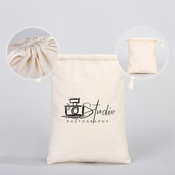 Fabric Pouch 6" W x 8" H (15.5 cm x 20 cm) -  (Customize)