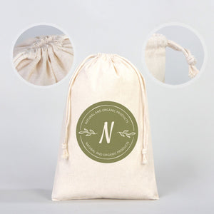 Fabric Pouch  8" W x 12" H (20 cm x 30 cm) - (Customize)