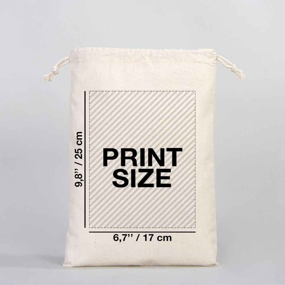 Fabric Pouch 10" W x 14" H (25 cm x 35 cm) -  (Customize)