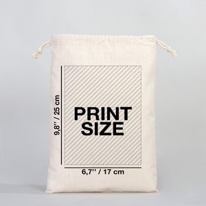 Fabric Pouch 10" W x 14" H (25 cm x 35 cm) -  (Customize)