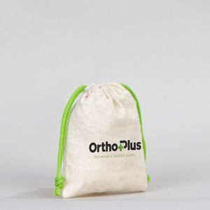Fabric Pouch 4" W x 5" H (10 cm x 13 cm) - Green Handle (Customize) - Pamusan.com