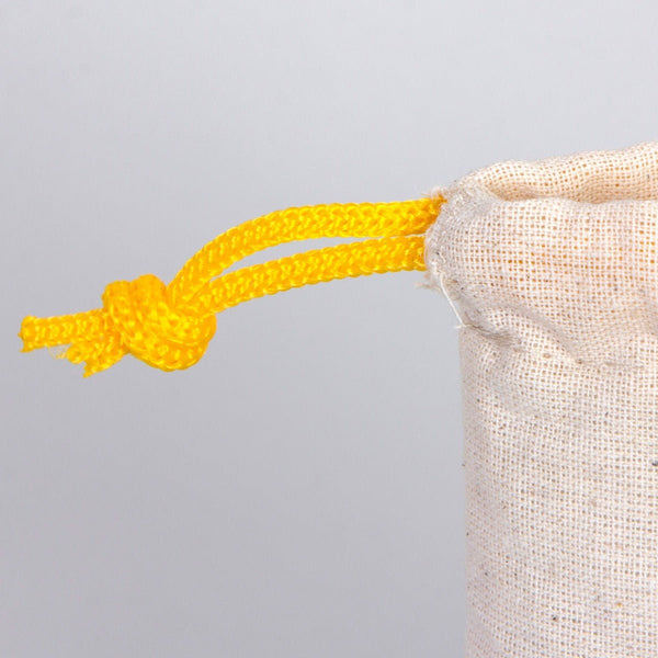 Fabric Pouch 4" W x 5" H (10 cm x 13 cm) - Yellow Handle (Customize) - Pamusan.com