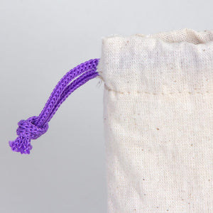 Fabric Pouch 4" W x 5" H – Purple Drawstring - Pamusan.com