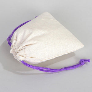 Fabric Pouch 4" W x 5" H – Purple Drawstring - Pamusan.com