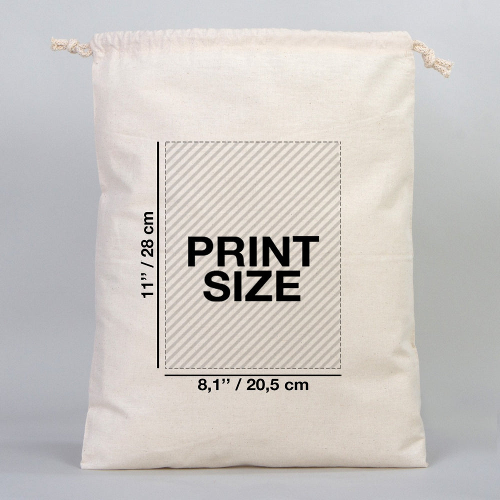 Fabric Pouch  16" W x 20" H (40 cm x 50 cm) -  (Customize)