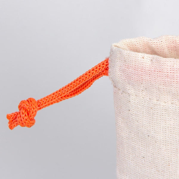 Fabric Pouch 4"x5" – Orange Drawstring - Pamusan.com