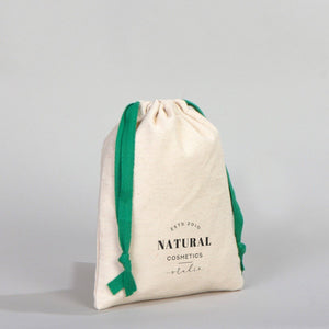 Fabric Pouch 6" W x 8" H (15.5 cm x 20 cm) - Green Handle (Customize) - Pamusan.com