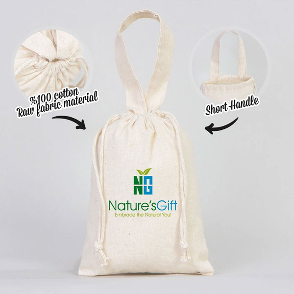 Fabric Pouch 6" W x 8" H (15.5 cm x 20 cm) - Short Handle (Customize) - Pamusan.com
