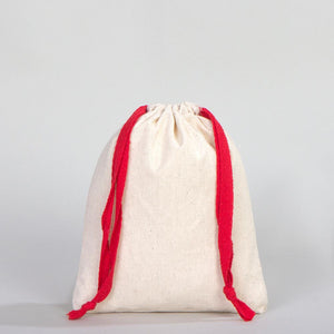 Fabric Pouch 6" W x 8" H – Red Drawstring - Pamusan.com