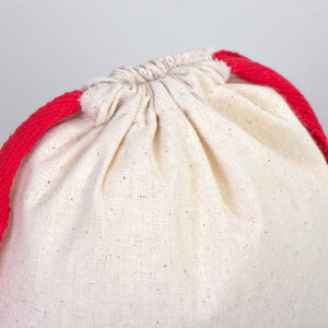 Fabric Pouch 6" W x 8" H – Red Drawstring - Pamusan.com