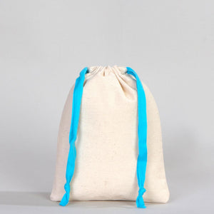 Fabric Pouch 6" W x 8" H – Turquoise Drawstring - Pamusan.com