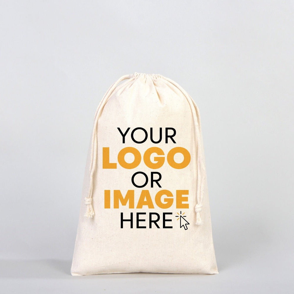 Fabric Pouch 8" W x 12" H (20 cm x 30 cm) - (Customize) - Pamusan.com
