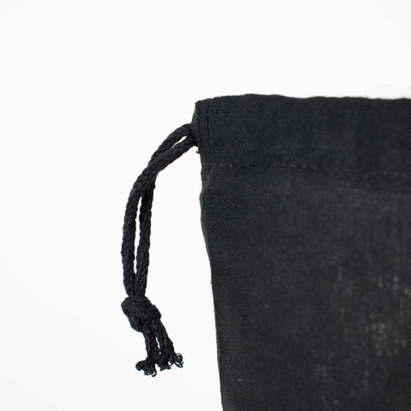 Fabric Pouch 8" W x 12" H – Black (customizable) - Pamusan.com