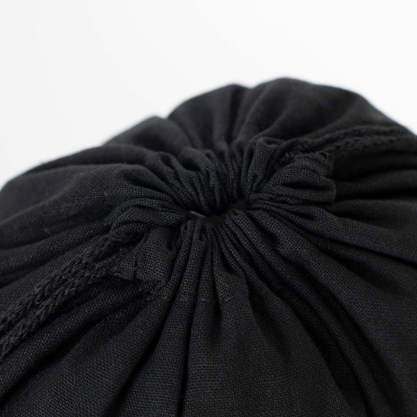 Fabric Pouch 8" W x 12" H – Black (customizable) - Pamusan.com