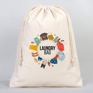 Fabric Pouch  16" W x 20" H (40 cm x 50 cm) -  (Customize)