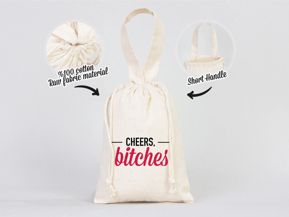 Favor Bag 6"W x 8"H (15.5 cm x 20 cm) Gİft Bag, Favor Bag, Birthday Bag - Reusable Bags, Organic Cotton Gİft Bags - Pamusan.com