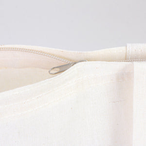 Cotton Tote Bag with Zipper 14"x16" – Natural Color Eco-Friendly Cloth Bag