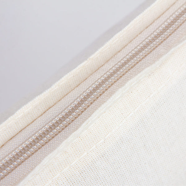 Cotton Tote Bag with Zipper 14"x16" – Natural Color Eco-Friendly Cloth Bag