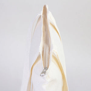 Cotton Tote Bag with Zipper 14"x16" – Natural Color Eco-Friendly Cloth Bag