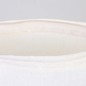 Cotton Tote Bag with Zipper 14"x16" – Natural Color Eco-Friendly Cloth Bag
