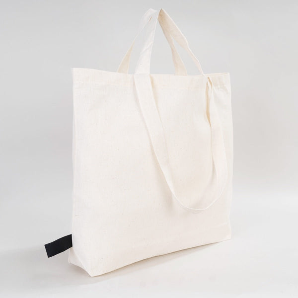 Foldable Cotton Shopping Tote Bag – 19" × 16" × 4" (48 × 41 × 10 cm) – 4 oz - Pamusan.com