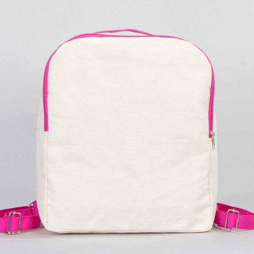 Fuschia VIP Canvas Backpack – 10" × 13" (25 × 32 cm), 10 oz - Pamusan.com