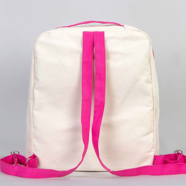 Fuschia VIP Canvas Backpack – 10" × 13" (25 × 32 cm), 10 oz - Pamusan.com