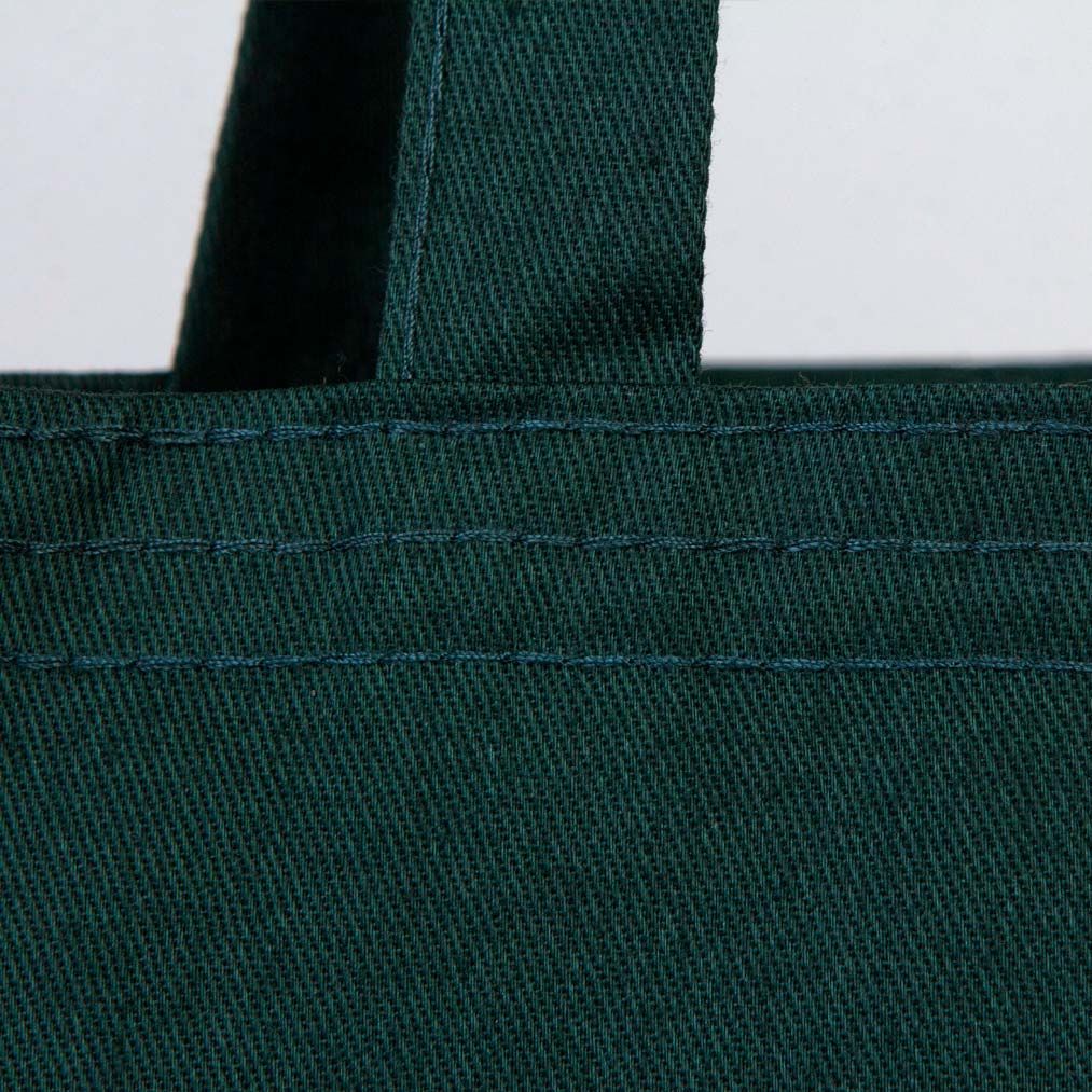 Gabardine Tote Bag Green 14" W x 16" H (35 cm x 40 cm) -  (Customize)